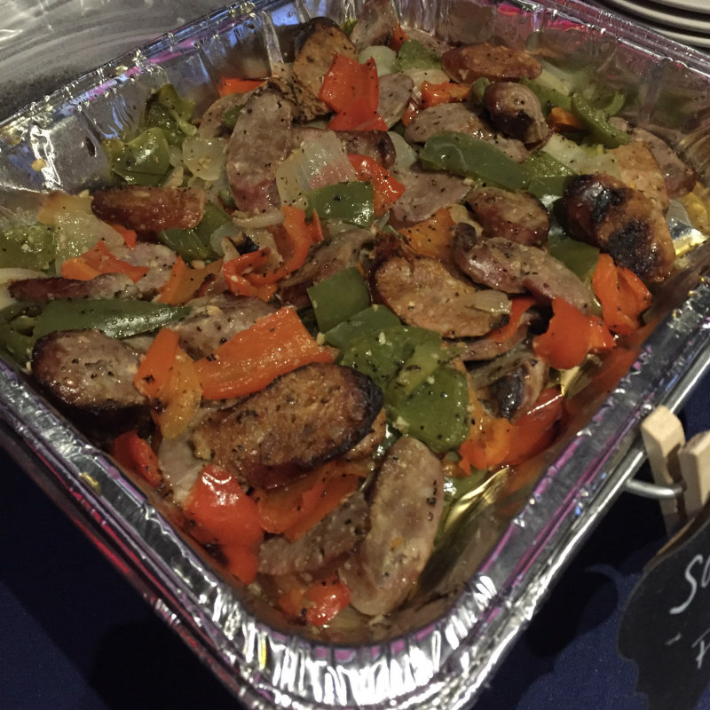 Sausage Peppers Tray